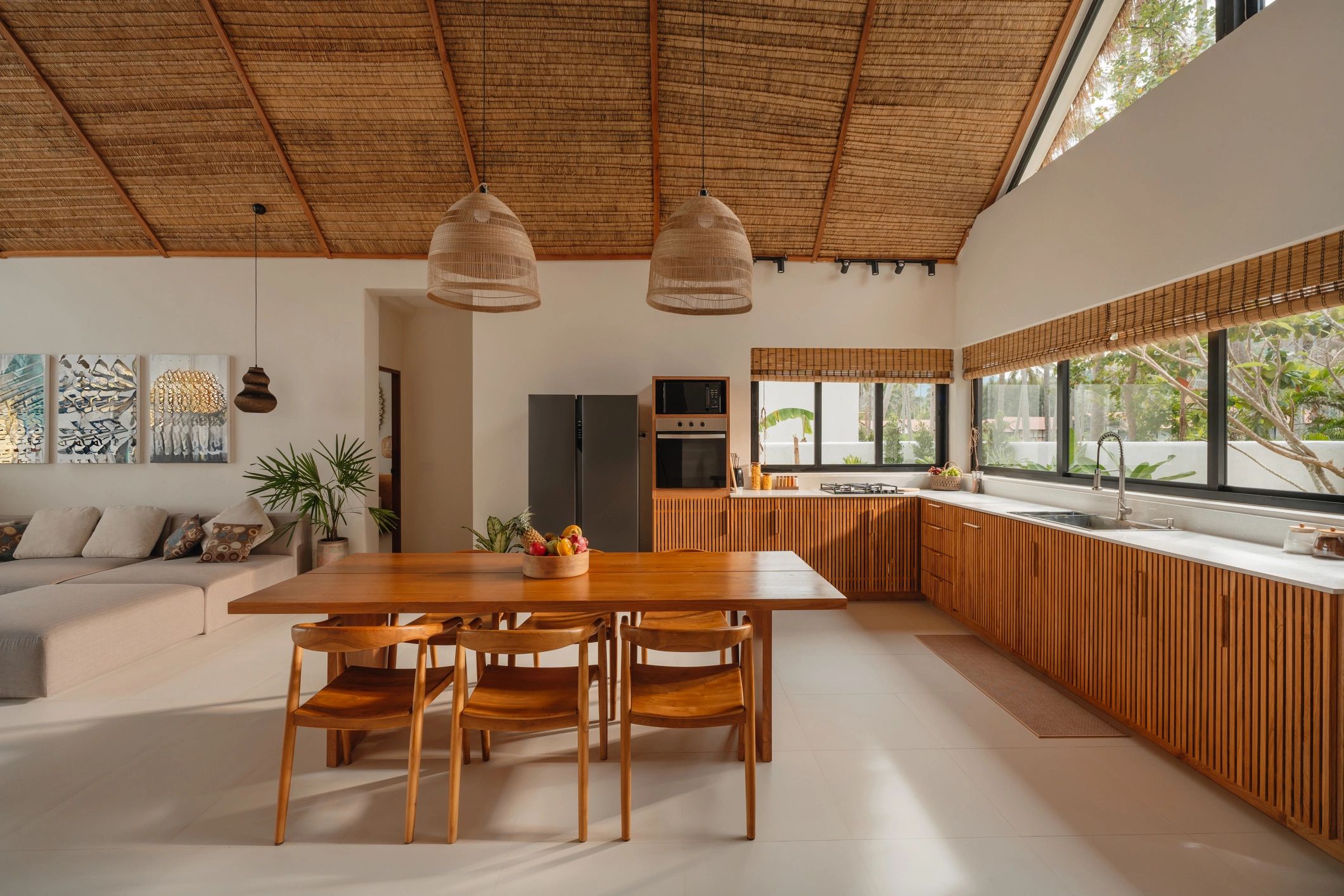 Bright modern kitchen in a new construction home